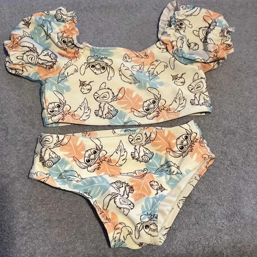 Disney‎ Stich 18 Mth 2 PC Swim Suit Super Cute